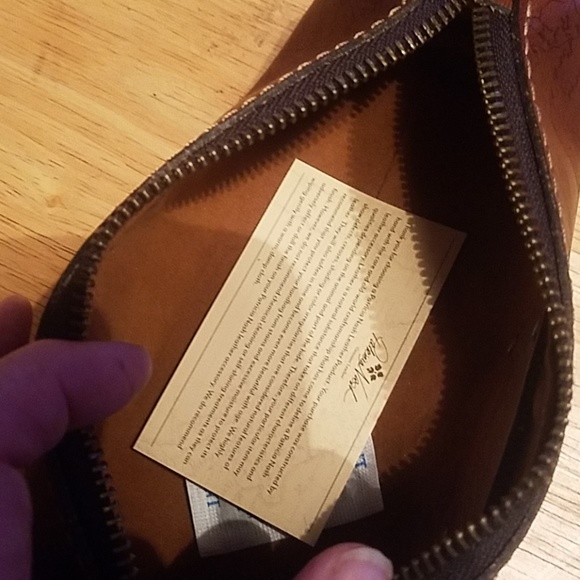 Patricia Nash isla  small leather pouch map - Picture 2 of 4